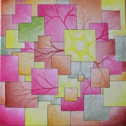 Mémoires acidulées, 2023 - Huile sur toile (40x40cm)